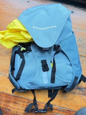 Salomon Light Blue and Yellow Men’s Backpack